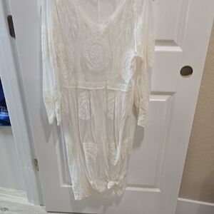 SHEIN White Lace Dress